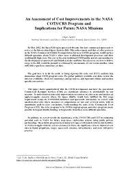 An Assessment of Cost Improvements in the NASA COTS/CRS Program and Implications for Future NASA Missions