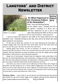 Langtons' and District Newsletter