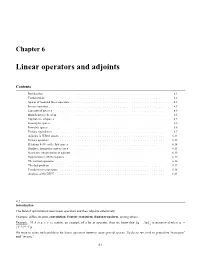 Linear Operators and Adjoints