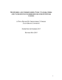 Monitoring and Understanding Toxic Cyanobacteria and Cochlodinium Polykrikoides Blooms in Suffolk County