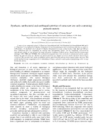 Synthesis, Antibacterial and Antifungal Activities of Some New Azo Anils Containing Pyrazole Moiety
