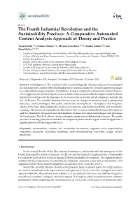 The Fourth Industrial Revolution and the Sustainability Practices: a Comparative Automated Content Analysis Approach of Theory and Practice