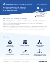 Why Capture IM & Collaboration Content?