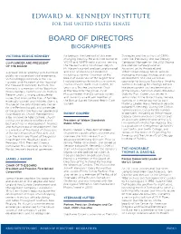 Board of Directors Biographies