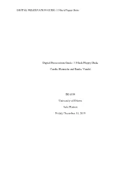 Digital Preservation Guide: 3.5-Inch Floppy Disks Caralie Heinrichs And
