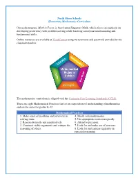 Elementary Math Program