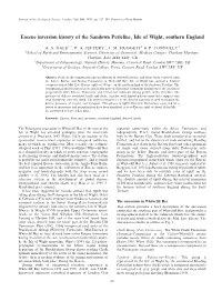 Eocene Inversion History of the Sandown Pericline, Isle of Wight, Southern England