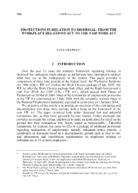 From the Workplace Relations Act to the Fair Work Act