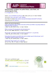 Geometrization Conditions for Perfect Fluids, Scalar Fields, and Electromagnetic Fields D