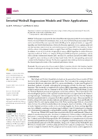 Inverted Weibull Regression Models and Their Applications