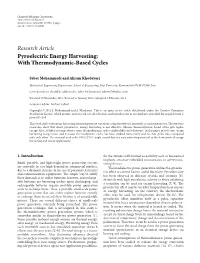 Pyroelectric Energy Harvesting: with Thermodynamic-Based Cycles