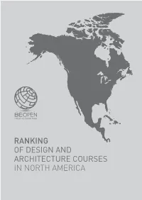 Ranking of Design and Architecture Courses In