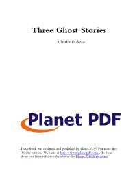 Three Ghost Stories