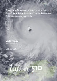 Towards a Governance Structure for the Data-Driven Prioritization of Humanitarian Aid a Data Ecosystem Approach