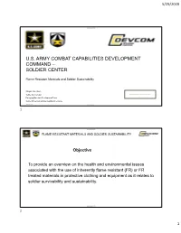 U.S. Army Combat Capabilities Development Command – Soldier Center