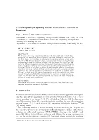 A Self-Singularity-Capturing Scheme for Fractional Differential Equations