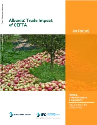 ALBANIA: TRADE IMPACT of CEFTA | I II | SUPPORTING ENTREPRENEURS at the LOCAL LEVEL: the EFFECT of ACCELERATORS and MENTORS on EARLY-STAGE FIRMS Abstract