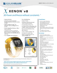 Ashlar-Vellum Xenon Spec Sheet 8X11