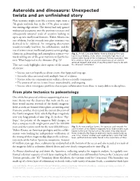 Asteroids and Dinosaurs: Unexpected Twists and an Unfinished Story