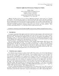 Columbia Application Performance Tuning Case Studies