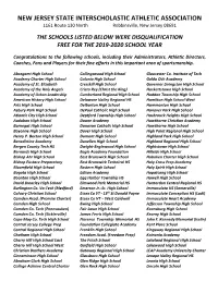 Disqualification Free Schools 2019-2020