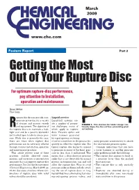 Getting the Most out of Your Rupture Disc