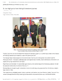 St. Joe High Part of New Bishop's Hometown