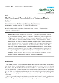 The Detection and Characterization of Extrasolar Planets