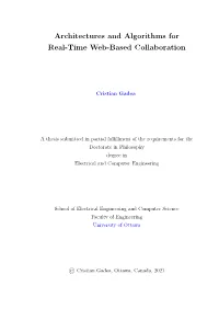 Architectures and Algorithms for Real-Time Web-Based Collaboration