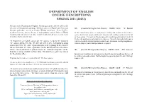 Course Descriptions Spring 2013 (20131)