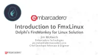 Introduction to Fmxlinux Delphi's Firemonkey For