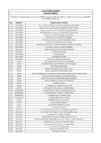 List of Help Centers Courses-Higher