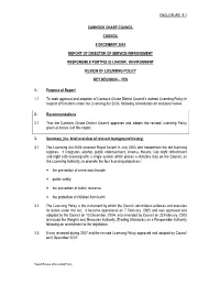 Review of Licensing Policy Report