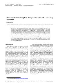 River Corrections and Long-Term Changes in Flood Risk in the Aare Valley, Switzerland