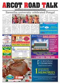 Saveetha University Celebrated Pongal Students and Participated in the Academics-Dr.Deepak Staff of Saveetha Festivities