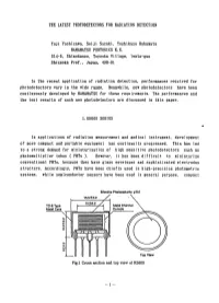 THE LATEST PHOTODETECTORS for RADIATION DETECTION Yuji