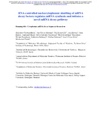 Xrn1 - a Major Mrna Synthesis and Decay Factor