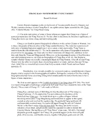 Chang Kao--Noteworthy T'ang Taoist?