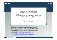 Electric Vehicle Charging Integration