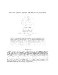 Enriched Lawvere Theories for Operational Semantics