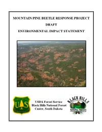 Mountain Pine Beetle Response Project Draft Environmental Impact Statement