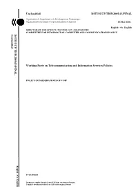 Unclassified DSTI/ICCP/TISP(2005)13/FINAL