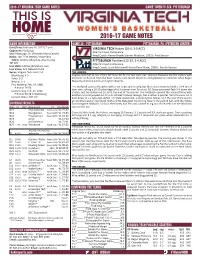 2016-17 Game Notes Game Information Game 26 - Pittsburgh Pittsburgh, Pa