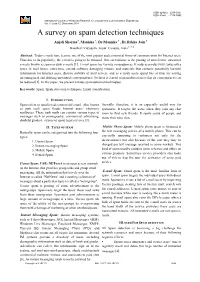 A Survey on Spam Detection Techniques