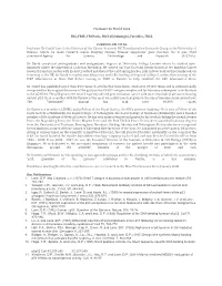 Fmedsci., FUCL CURRICULUM VITAE Professor Sir David Lane Is