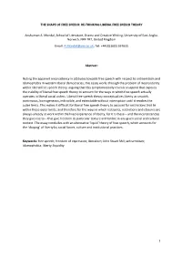 Re-Thinking Liberal Free Speech Theory