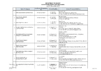 DEPARTMENT of ENERGY LIST of REGISTERED COAL END-USERS As of 31 December 2017