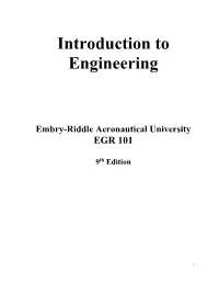 Introduction to Engineering
