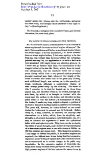 On the Boilers of Steam Engines, and the Construction of Engine Chimneys