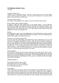 The Maltese Double Cross Transcript